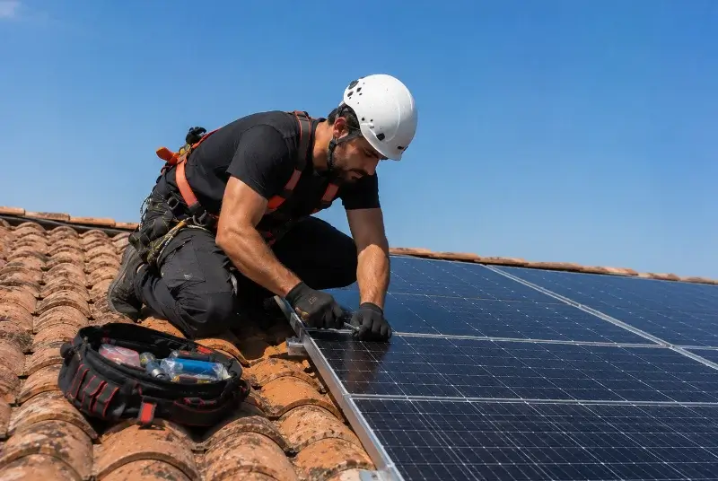 Maintenance et monitoring de panneaux solaires à Vaugines